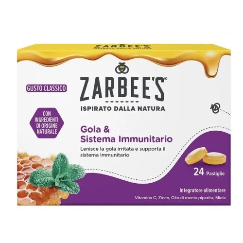 ZARBEE'S GOLA E SISTEMA IMMUNITARIO 24 PASTIGLIE INTEGRATORE ALIMENTARE